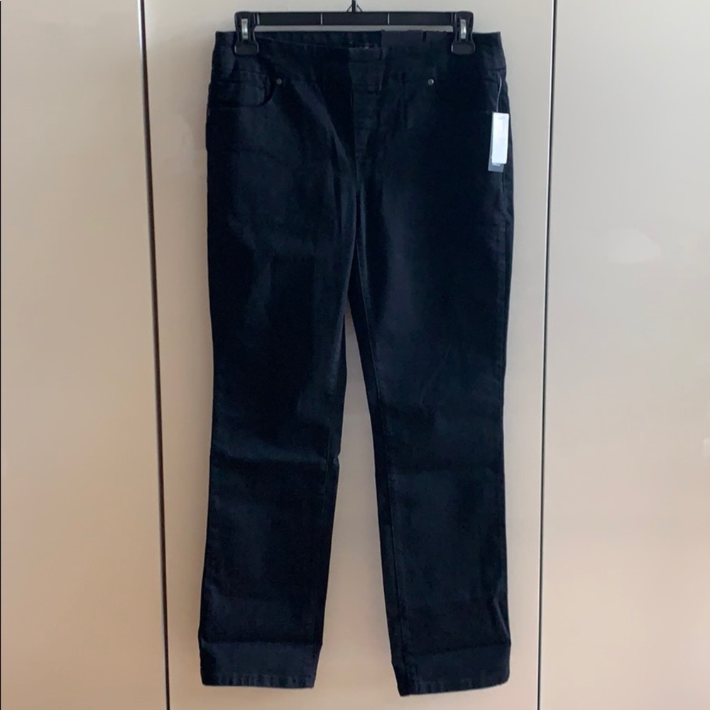 Black Pull On Jeans - Picture 3 of 4